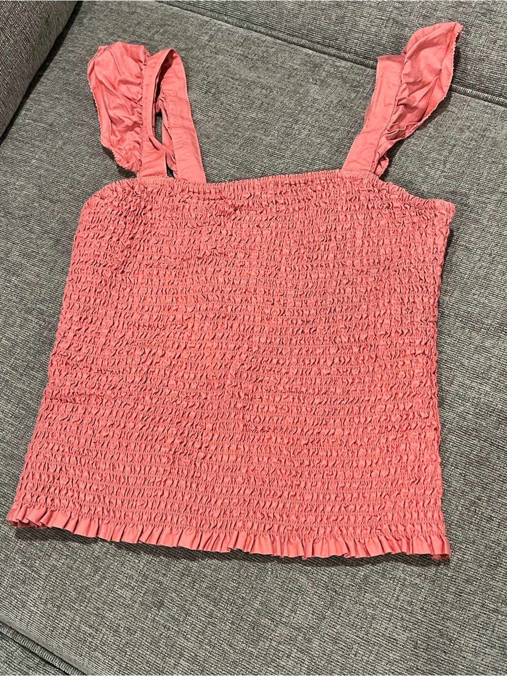 Old Navy Women’s Smocked Tank Top - Coral Pink